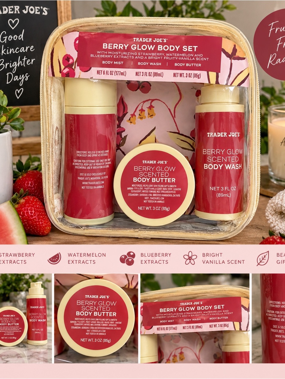 Berry Glow Body Set - Red